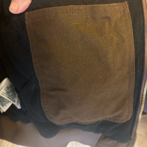 Berne Original Washed Quilt Lined Hooded Jacket in Bark 10-12 Med - Picture 8 of 8